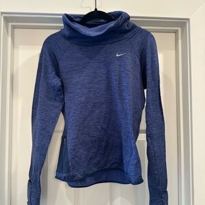Nike Purple Cowl Neck Sweater with Sporty Elegance